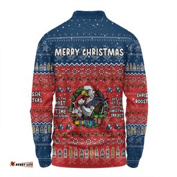 Amazing Aussie Sydney Roosters Christmas Custom Chrissie Spirit Long Sleeve Polo Shirt