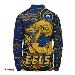 Amazing Aussie Parramatta Eels Spirit Of NAIDOC Series Long Sleeve Polo Shirt