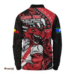 Amazing Aussie St. George Illawarra Dragons NAIDOC Indigenous Warrior Spirit Long Sleeve Polo Shirt