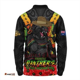 Amazing Aussie Penrith Panthers Ripped Legacy Of The Game The ANZAC Spirit Lives On Long Sleeve Polo Shirt