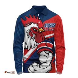 Amazing Aussie Sydney Roosters Defend The Pride Long Sleeve Polo Shirt