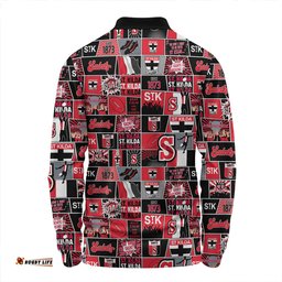 Amazing Aussie St Kilda Legacy Of The Pride Comic Style Long Sleeve Polo Shirt