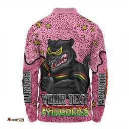 Amazing Aussie Penrith Panthers Custom Team With Dot And Star Patterns For Tough Fan Long Sleeve Polo Shirt