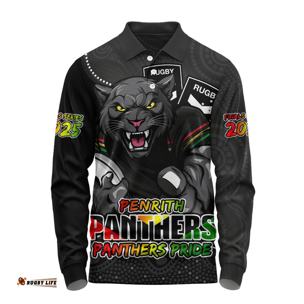 Amazing Aussie Penrith Panthers Battle For Glory Rugby Finals Edition Long Sleeve Polo Shirt