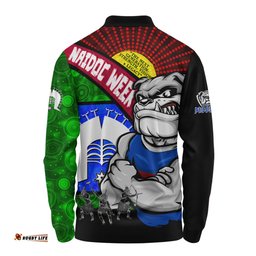 Amazing Aussie Western Bulldogs NAIDOC Week Pride Edition Long Sleeve Polo Shirt