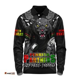 Amazing Aussie Penrith Panthers Final Clash Battle Edition Long Sleeve Polo Shirt