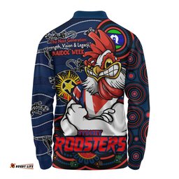 Amazing Aussie Sydney Roosters Spirit Of NAIDOC Series Long Sleeve Polo Shirt
