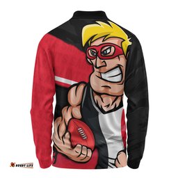 Amazing Aussie St Kilda Defend The Pride Long Sleeve Polo Shirt