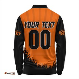 Amazing Aussie Wests Tigers Heart Of A Fighter Tough And Fearless Long Sleeve Polo Shirt