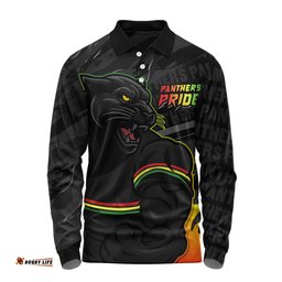 Amazing Aussie Penrith Panthers Defend The Pride Long Sleeve Polo Shirt