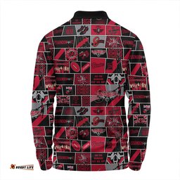 Amazing Aussie Essendon Legacy Of The Pride Comic Style Long Sleeve Polo Shirt