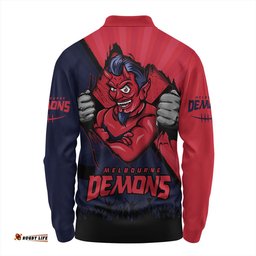 Amazing Aussie Melbourne Breaking Through Fan Design Long Sleeve Polo Shirt