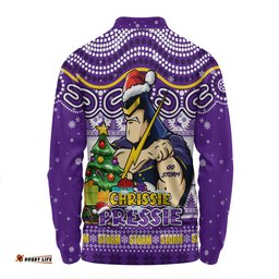Amazing Aussie Melbourne Storm Aussie Ugly Christmas For Die Hard Fan Supporters Long Sleeve Polo Shirt