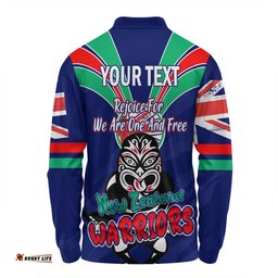 Amazing Aussie New Zealand Warriors Happy Australia Day We Are One And Free Long Sleeve Polo Shirt