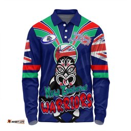 Amazing Aussie New Zealand Warriors Happy Australia Day We Are One And Free Long Sleeve Polo Shirt