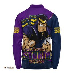Amazing Aussie Melbourne Storm Battle For Glory Rugby Finals Edition Long Sleeve Polo Shirt