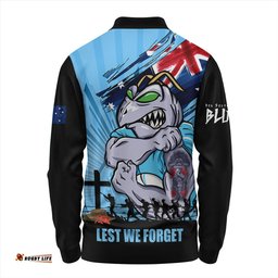 Amazing Aussie New South Wales Blues Fearless ANZAC Defender Long Sleeve Polo Shirt