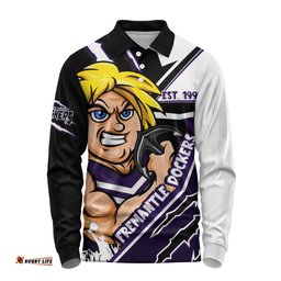 Amazing Aussie Fremantle Battlefield Glory Gear Long Sleeve Polo Shirt
