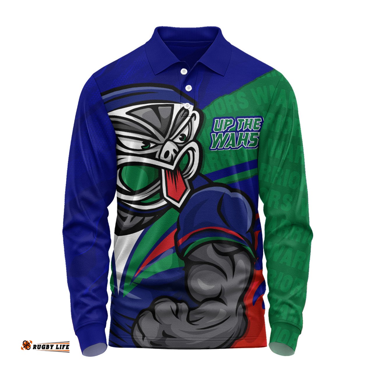Amazing Aussie New Zealand Warriors Defend The Pride Long Sleeve Polo Shirt