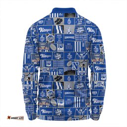 Amazing Aussie North Melbourne Legacy Of The Pride Comic Style Long Sleeve Polo Shirt