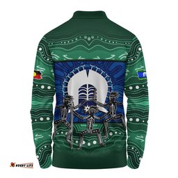 Amazing Aussie Indigenous Australian Aboriginal Torres Warrior Spirit NAIDOC Week Dance Edition Long Sleeve Polo Shirt