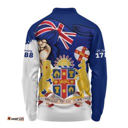 Amazing Aussie New South Wales Power Pride And Heritage Crest Long Sleeve Polo Shirt