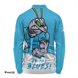 Amazing Aussie New South Wales Blues NSW Blues Word Cloud Style Long Sleeve Polo Shirt