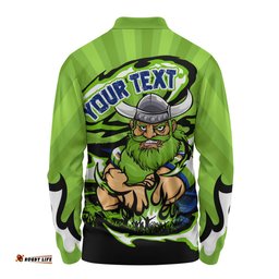 Amazing Aussie Canberra Raiders Premiership Series Sports Gear Long Sleeve Polo Shirt
