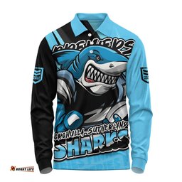 Amazing Aussie Cronulla Sutherland Sharks Chasing Victory 2025 Final Series Pride Long Sleeve Polo Shirt