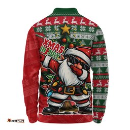 Amazing Aussie Australia Santa Dabs Down Under Xmas In July Edition Long Sleeve Polo Shirt
