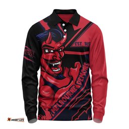 Amazing Aussie Melbourne Battlefield Glory Gear Long Sleeve Polo Shirt