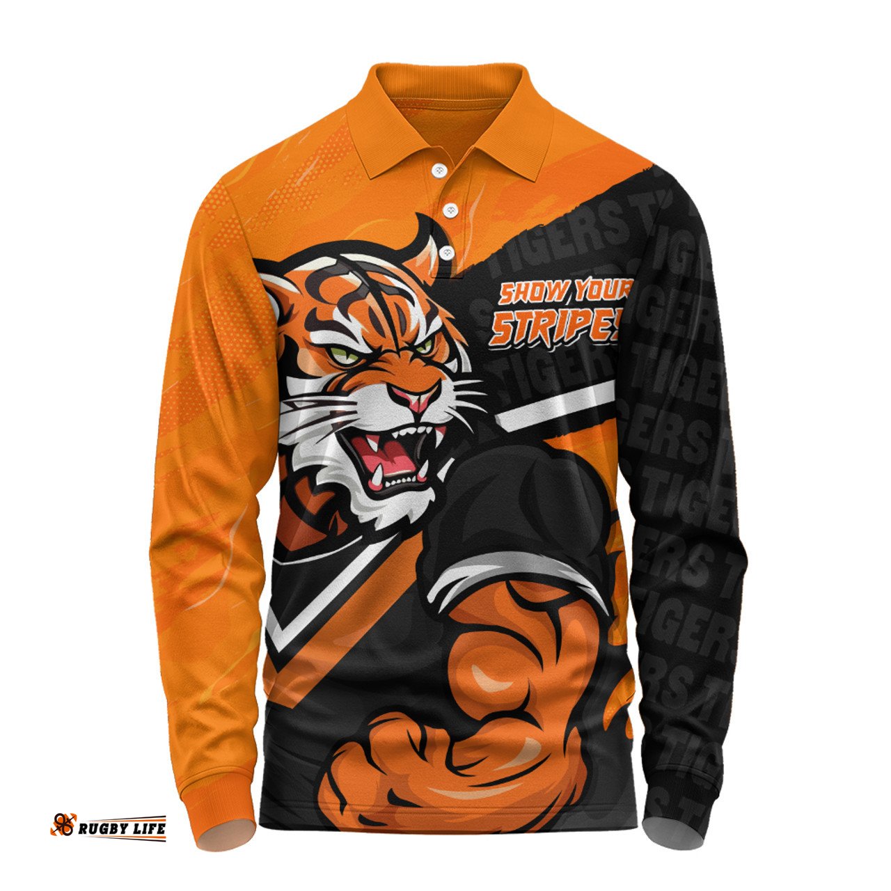 Amazing Aussie Wests Tigers Defend The Pride Long Sleeve Polo Shirt
