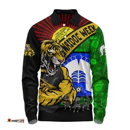 Amazing Aussie Richmond NAIDOC Week Pride Edition Long Sleeve Polo Shirt