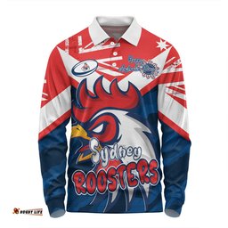 Amazing Aussie Sydney Roosters Happy Australia Day We Are One And Free Long Sleeve Polo Shirt