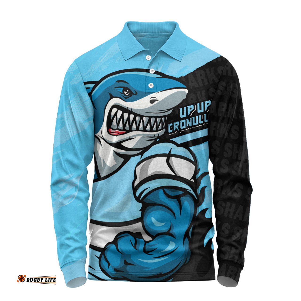 Amazing Aussie Cronulla Sutherland Sharks Defend The Pride Long Sleeve Polo Shirt