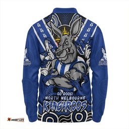 Amazing Aussie North Melbourne Ripped Legacy Of The Game Long Sleeve Polo Shirt