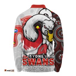 Amazing Aussie Sydney Swans NAIDOC Spirit Of Country Long Sleeve Polo Shirt