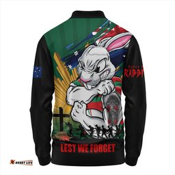 Amazing Aussie South Sydney Rabbitohs Fearless ANZAC Defender Long Sleeve Polo Shirt
