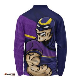 Amazing Aussie Melbourne Storm Defend The Pride Long Sleeve Polo Shirt