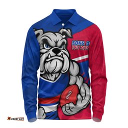 Amazing Aussie Western Bulldogs Defend The Pride Long Sleeve Polo Shirt
