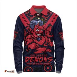 Amazing Aussie Melbourne Ripped Legacy Of The Game Long Sleeve Polo Shirt