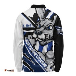 Amazing Aussie North Melbourne Battlefield Glory Gear Long Sleeve Polo Shirt