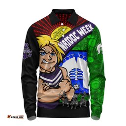 Amazing Aussie Fremantle NAIDOC Week Pride Edition Long Sleeve Polo Shirt
