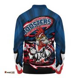 Amazing Aussie Sydney Roosters Premiership Series Sports Gear Long Sleeve Polo Shirt