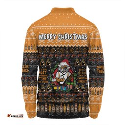Amazing Aussie Wests Tigers Christmas Custom Chrissie Spirit Long Sleeve Polo Shirt