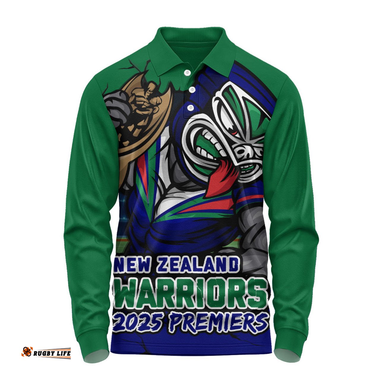Amazing Aussie New Zealand Warriors Unleash Power In The Ultimate Battle Long Sleeve Polo Shirt
