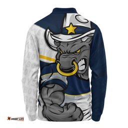Amazing Aussie North Queensland Cowboys Defend The Pride Long Sleeve Polo Shirt