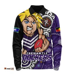 Amazing Aussie Fremantle Power Through Generations NAIDOC Edition Long Sleeve Polo Shirt