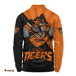 Amazing Aussie Wests Tigers Fearless Soul Series Long Sleeve Polo Shirt