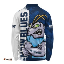 Amazing Aussie New South Wales Blues Blue Blooded Spirit Blues Legacy Long Sleeve Polo Shirt